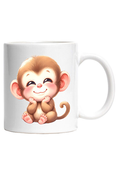 StoryGift Romania Cana cu o maimutica vesela | ilustratie | natura | copilari...