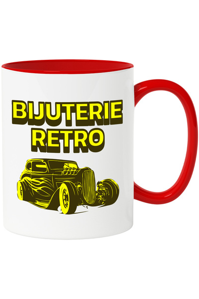 StoryGift Romania Cana bijuterie retro masina clasica vintige istorie , 330ml...