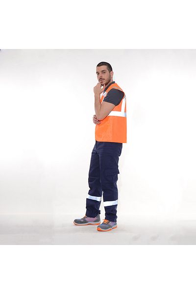 FORMTEKS Reflective Engineer Vest Orange