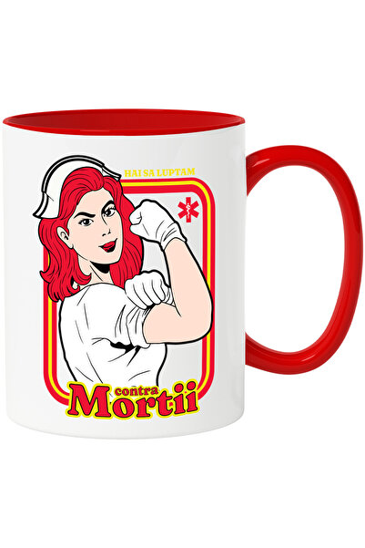 StoryGift Romania Cana asistenta medicala razboinica hai sa luptam, 330ml, Ce...