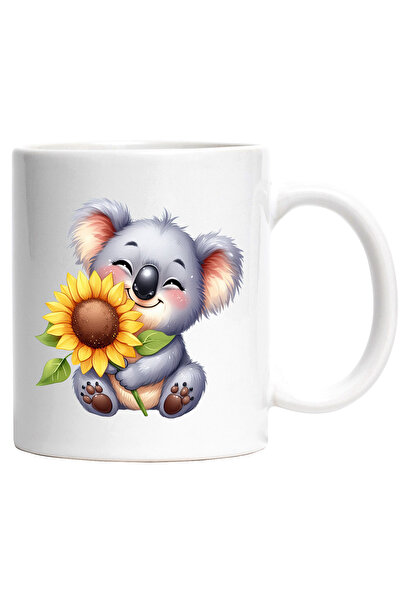 StoryGift Romania Cana cu o ursoaica vesela | ilustratie | Koala | floarea-so...
