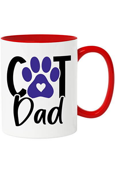 StoryGift Romania Cana cu Textul in Engleza Cat Dad, Tata de Pisica, Labuta d...