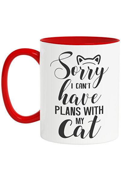 StoryGift Romania Cana pentru iubitorii de pisici cu textul "Sorry, I can't h...