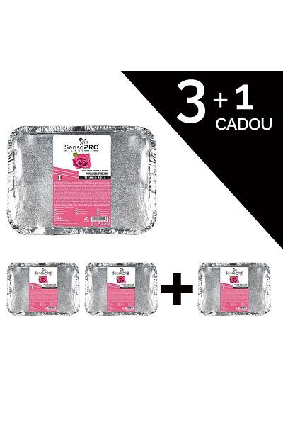 SensoPRO Milano Set 3 1 Free Titanio Rosa Traditional Epilation Wax, 500g