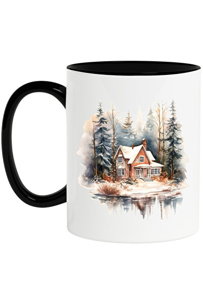 StoryGift Romania Cana cu o casa in padure, ilustratie, lac in fata casei, li...