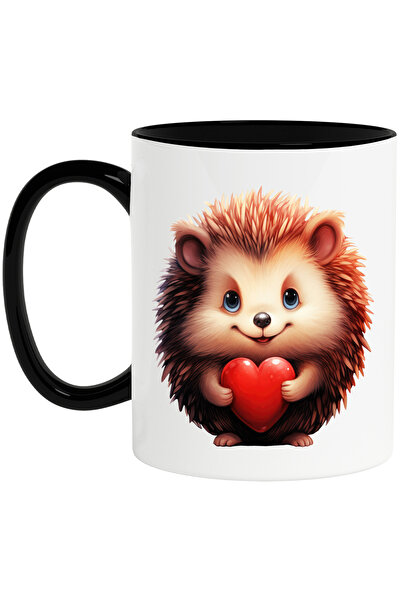 StoryGift Romania Cana cu un arici vesel | ilustratie | tine o inima in brate...