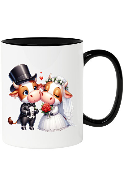 StoryGift Romania Cana cu o vacuta si un taur la nunta | ilustratie | casator...