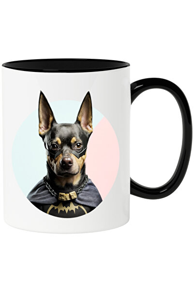 StoryGift Romania Cana cu Portret Caine Supererou, Caine in Custom de Batman,...