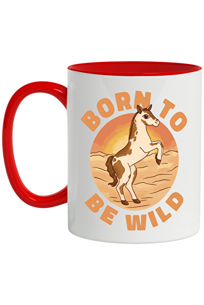 StoryGift Romania Cana Cu Mesaj In Engleza Born To Be Wild, Cal, Desert, Apus...