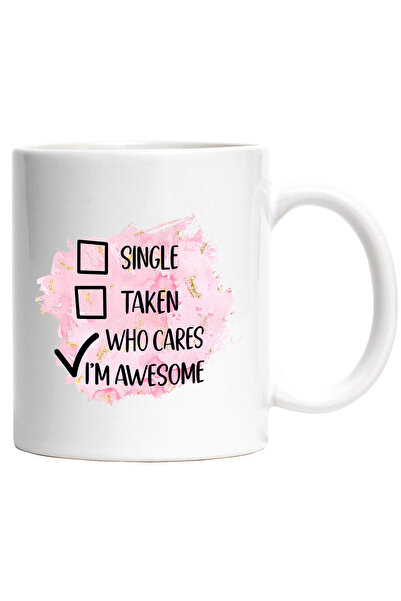 StoryGift Romania Cana cu mesajul "Single, Taken, Who cares, I'm awesome", il...