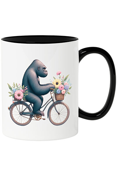 StoryGift Romania Cana cu o gorila care merge cu bicicleta | ilustratie | cos...