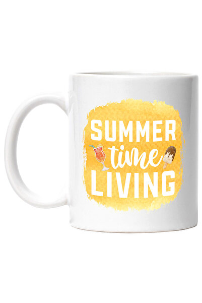 StoryGift Romania Cana cu mesajul "Summer time living", vara, vacanta, relaxa...