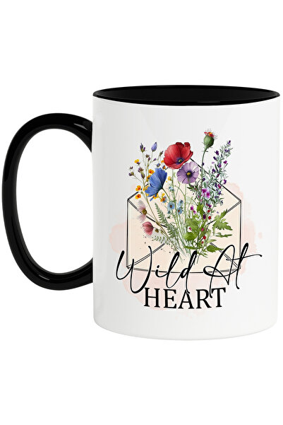 StoryGift Romania Cana cu mesajul "Wild at heart", ilustratie, motivational, ...