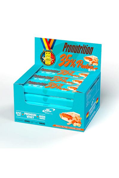 Pro Nutrition Cutie baton proteic 35% proteine 12 bucăți x 55g