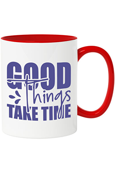 StoryGift Romania Cana cu textul "Good things take time" - lucrurile bune nec...