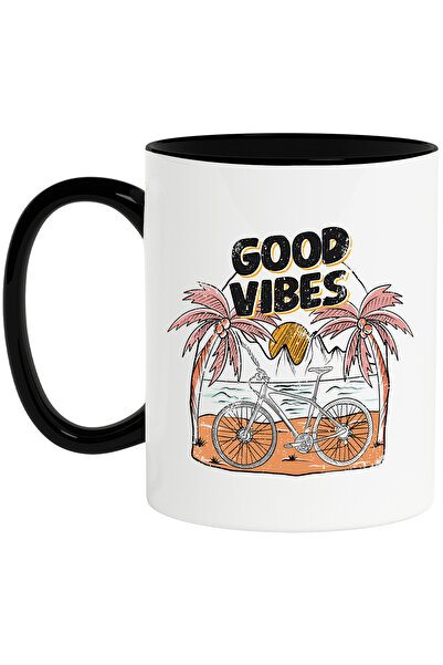 StoryGift Romania Cana cu mesajul "Good vibes", vara, vacanta, relaxare, conc...