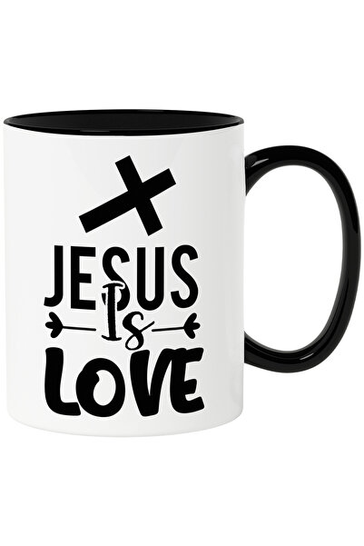 StoryGift Romania Cana cu mesajul in engleza "Jesus is love" - Iisus este iub...