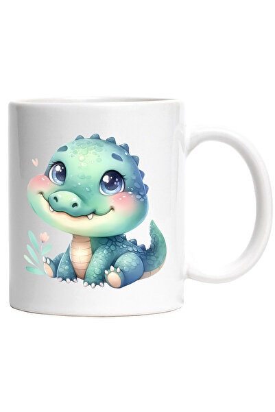 StoryGift Romania Cana cu un pui de crocodil | ilustratie | vesel | inimioara...