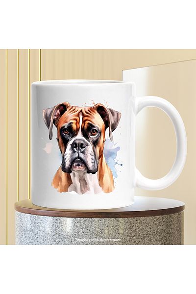 StoryGift Romania Cana Cu Caine, Iubitori De Catei, Rasa, Boxer, Ilustratie, Multicolor 330 Ml, Ce, Cu ,stg