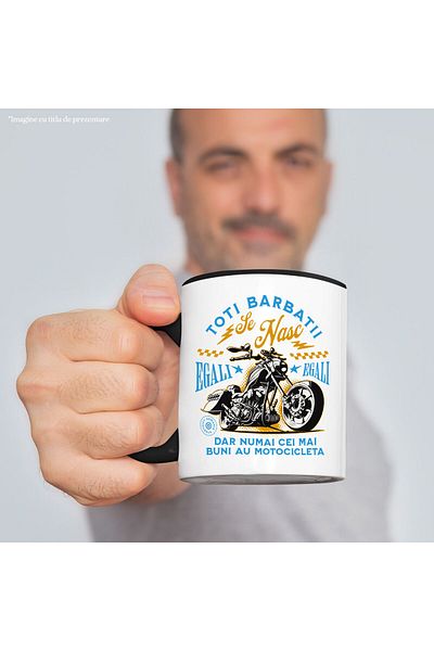 StoryGift Romania Vintage Motorcycle Mug Classic Travel Passion Hobby Message All Men, With