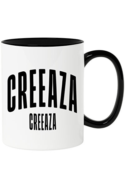 StoryGift Romania Cana Cuvantul Creeaza, Motivational, Self Help, Intelegere de Sine, Apreciere, S, Cu Maner Negru