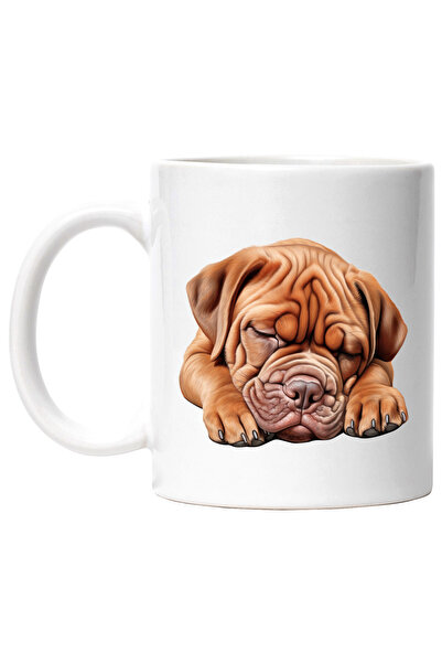 StoryGift Romania Cana cu un catel care doarme | ilustratie | maro | in lumea...