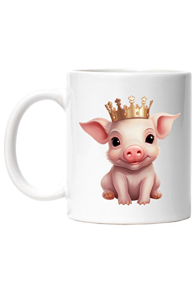 StoryGift Romania Cana cu un purcelus care poarta o coroana regala | ilustrat...