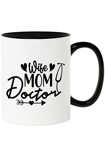 StoryGift Romania Cana cu textul in engleza "Wife, mom, doctor" - sotie mama ...