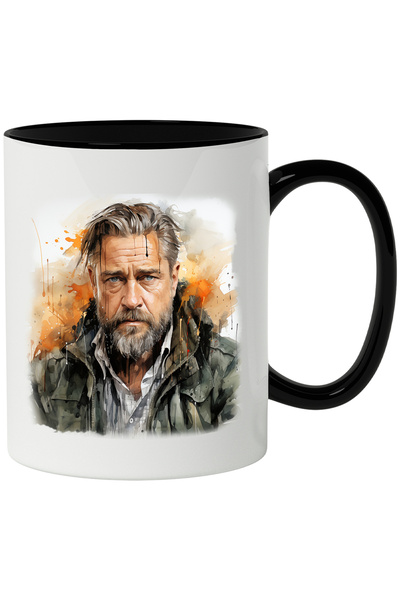 StoryGift Romania Cana Cu Travis Fimmel, Actor, Celebritate, Film, Serial, Multicolor 330 ml, Cera, Cu Maner Negru