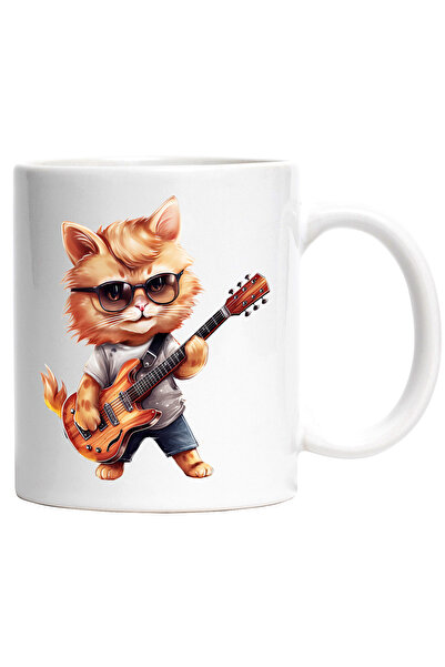 StoryGift Romania Cana cu o pisica | ilustratie | ochelari | canta la chitara...