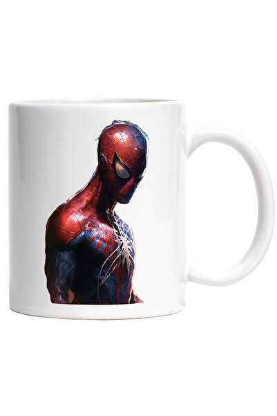 StoryGift Romania Cana cu Portret Supererou Realist, Barbat in Custom de Spid...