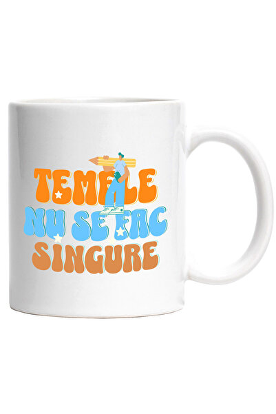 StoryGift Romania Cana Temele nu se fac singure scoala educatie, 330ml, Ceram...