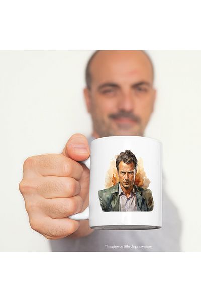 StoryGift Romania Cana Cu Ben Affleck, Actor, Scenarist, Celebritate, Film, Multicolor 330 ml, Ce, Cu Maner Alb