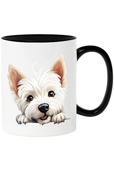 StoryGift Romania Cana cu o catelusa alba | ilustratie | de talie mica | blan...