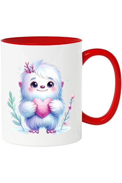 StoryGift Romania Cana cu omul zapezilor care tine o inima in brate | ilustra...