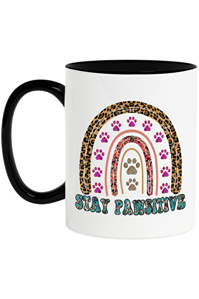 StoryGift Romania Cana cu mesajul "Stay pawsitive", caine, animal de companie...