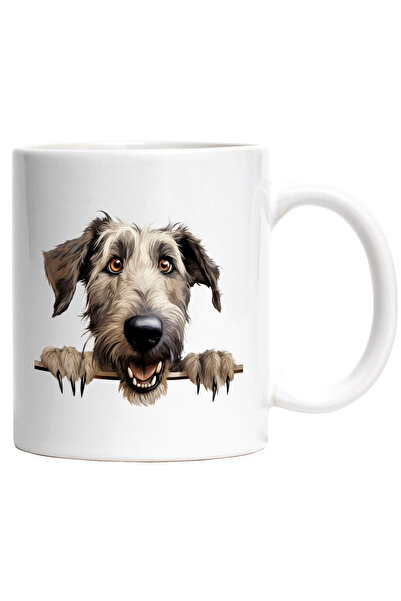 StoryGift Romania Cana cu un caine vesel care se uita peste gard | ilustratie...