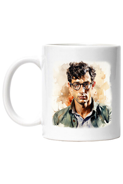 StoryGift Romania Cana Cu Jeff Goldblum, Actor Faimos, Filme De Actiune, Multicolor 330 ml, Cerami, Cu Maner Alb