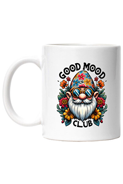StoryGift Romania Cana cu mesajul "Good mood, club", stilul hippie, cultura, ...