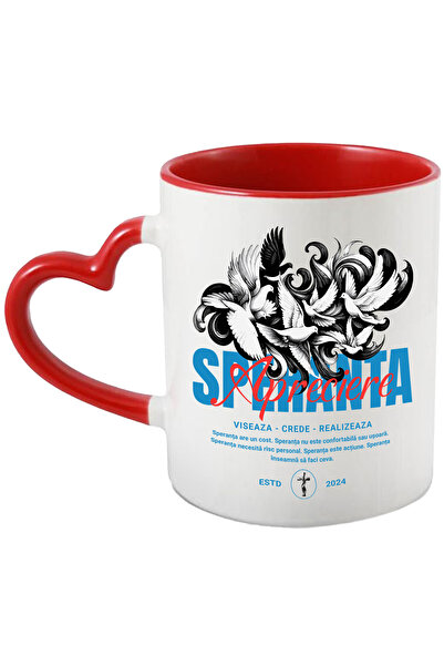 StoryGift Romania Cana Prumbeii Sperantei - Apreciere, 330ml, Ceramica cu Man...