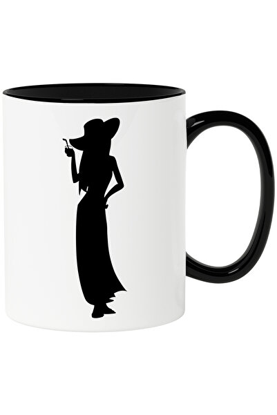 StoryGift Romania Cana cu o femeie cu palarie care tine o bautura in mana cu ...