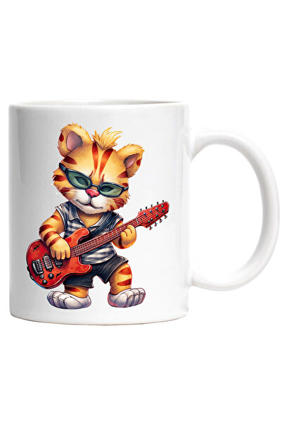 StoryGift Romania Cana cu un pui de tigru care canta la chitara | ilustratie ...