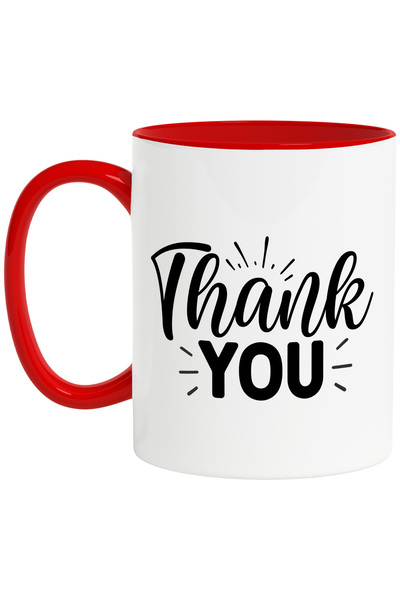 StoryGift Romania Cana cu mesajul de multumire in limba engleza "Thank you" c...