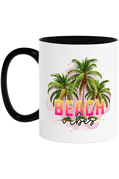 StoryGift Romania Cana cu mesajul "Beach vibes", vara, vacanta, relaxare, con...