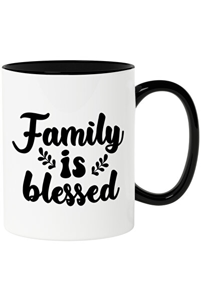 StoryGift Romania Cana cu mesajul in engleza "Family is blessed" - familia es...