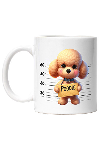 StoryGift Romania Cana cu Poodle (pudel), caine, animal de companie, ilustrat...