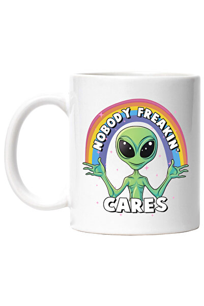 StoryGift Romania Cana cu un extraterestru verde cu mesajul "Nobody freakin' ...