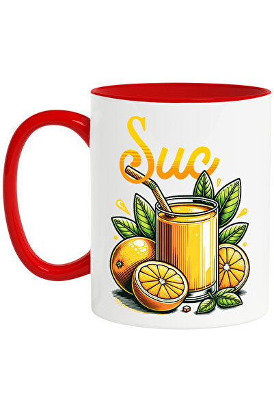 StoryGift Romania Cana Suc de portocale fresh natura racoritor , 330ml, Ceram...