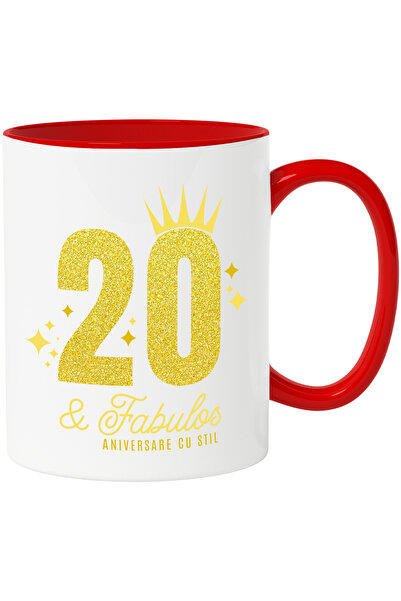 StoryGift Romania Cana aniversare 20 ani, petrecere, distractie, 330ml, Ceram...