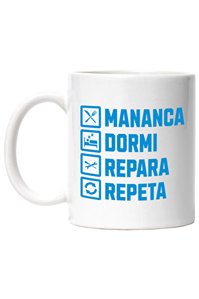 StoryGift Romania Cana cu Rutina Zilnica Barbat Meserias Harnic Text In Limba...